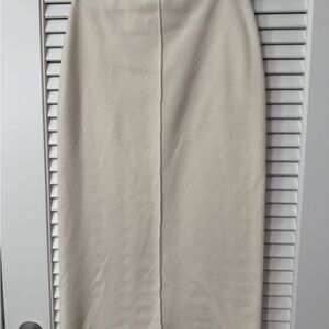 Zara Cream Pencil Skirt